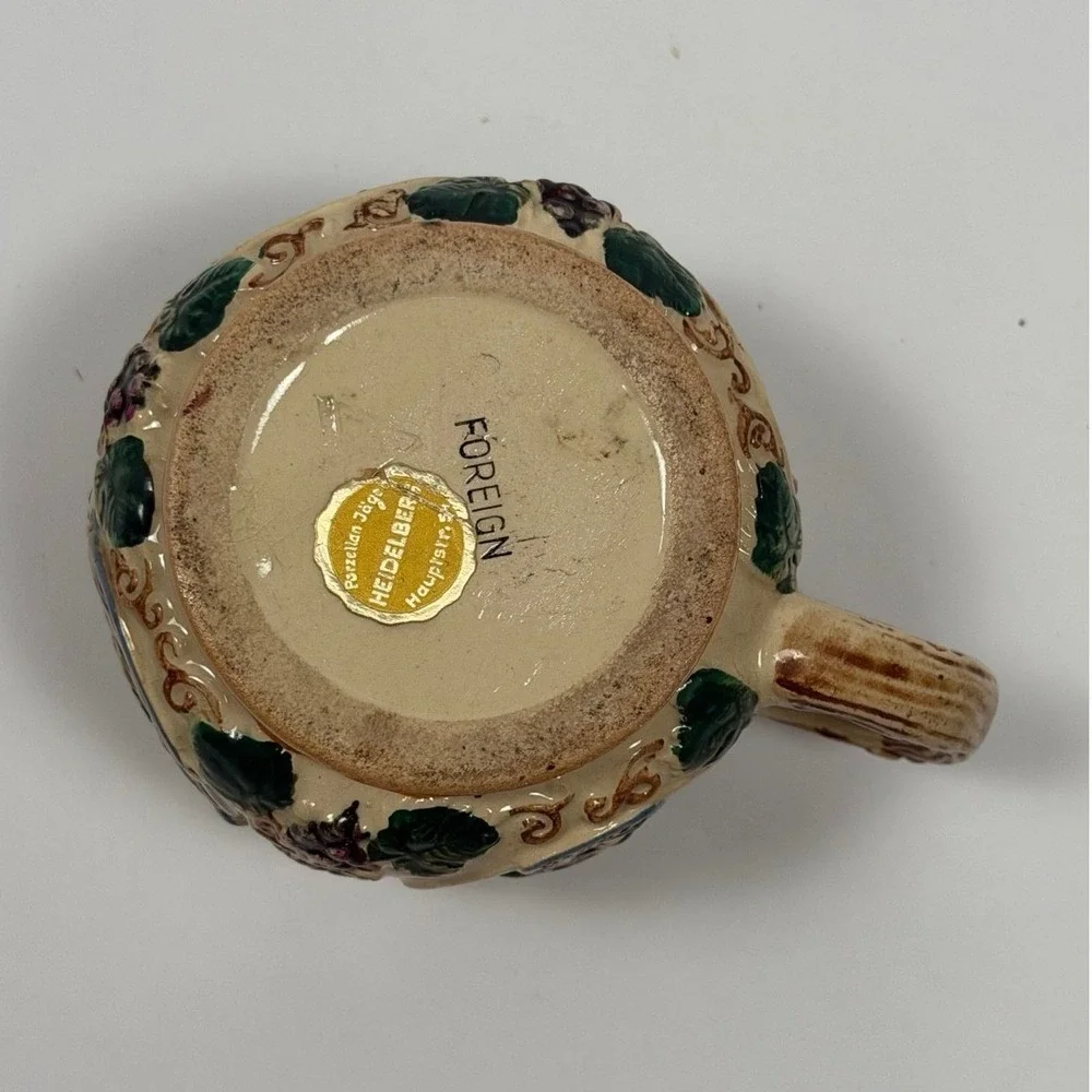 Porzellan Jager Heidelberg Ceramic Souvenir Beer Stein – Small Mug, Germany